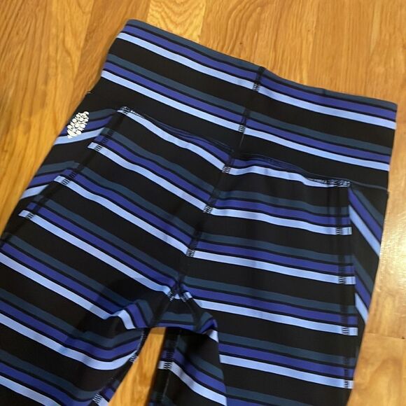 Free People Movement Striped High Rise Infinity Leggings Blue Size XS - Picture 4 of 6